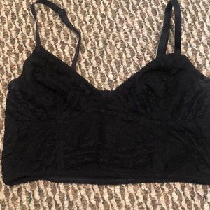 Free People Black Lace Bralette